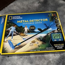 National Geographic Kids Metal Detector Waterproof Coil LCD Pinpoint Open Box