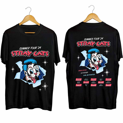 STRAY CATS Band Tour 2024 Collection Gift For Fan S to 5XL T shirt 