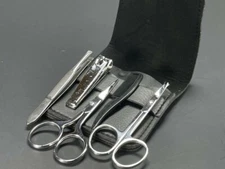 Beard Trimming Scissors Set Grooming for Men Mustache Comb Nail Clipper Manicure