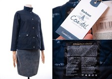 Girl's Barbour Trow Waxed Wax Jacket Coat XL