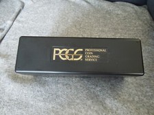 PCGS Black Plastic Storage Box Container Holds 20 Certified Graded Coin Slabs