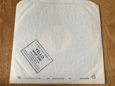 Yello Whose Gone Promo Test Pressing 12'' Vinyl Danny Rampling Remixes