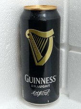 Empty Beer Can GUINNESS Draught Stout 440 ml Ireland 2014 Top Open Collectible