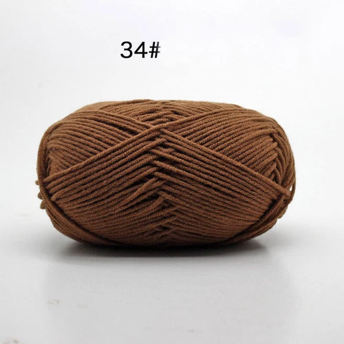 62 Colors Milk Cotton Skeins Hand Knitting Wool Baby Crochet Chunky Yarn 50g - Picture 57 of 87