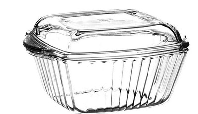 Pasabahce 59049 2-Teilig Auflaufform Glaskochgeschirr Glasbräter 2,6L eckig