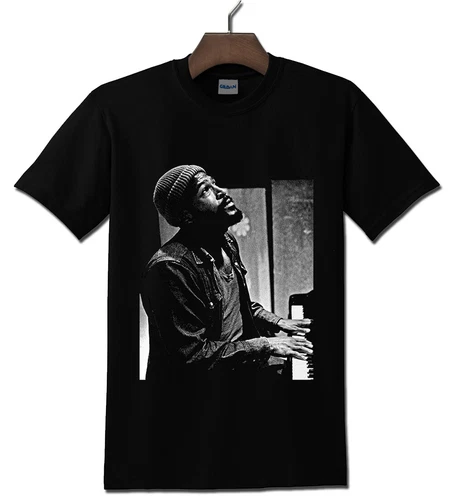 Camiseta negra Marvin Gaye S - 5XL - Imagen 1 de 3