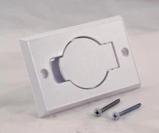 Central Vacuum Inlet Wall Valve Color: White