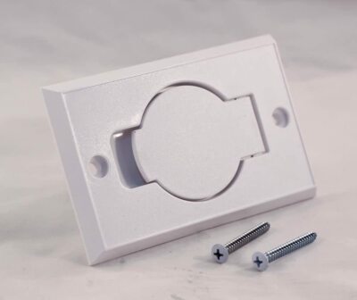 Central Vacuum Inlet Wall Valve Color: White