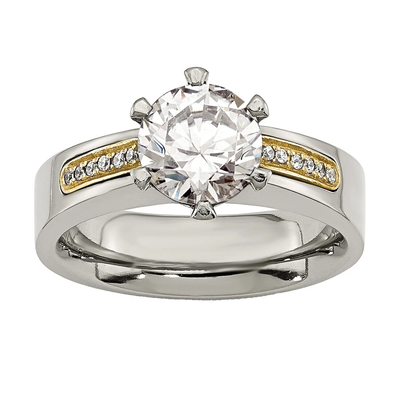 Piedra de Cóctel De Titanio Anillos de Moda