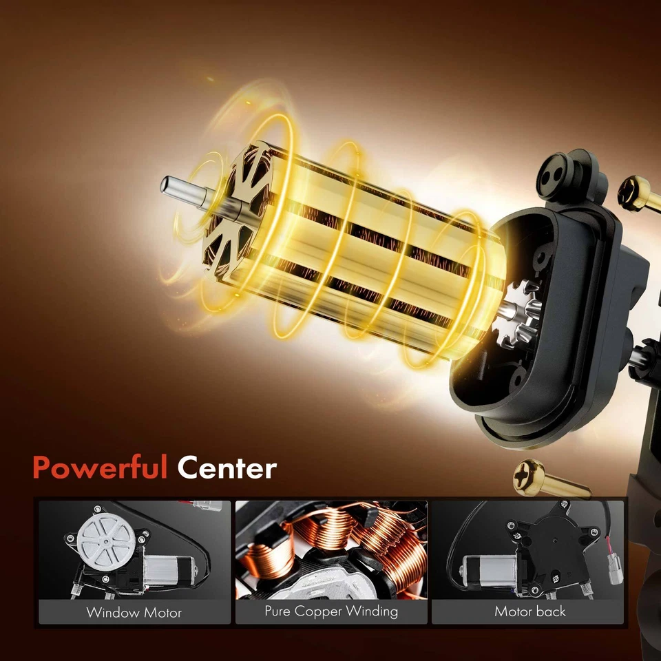 Regulador de janela de energia traseiro esquerdo LH com motor para Honda Civic 1992-1995 - Imagem 4 de 4