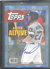 2019 Topps Archives Topps Magazine Autograph #TMA-JA Jose Altuve No 5 of 25