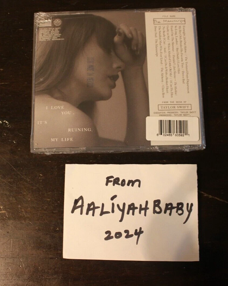 Taylor Swift The Tortured Poets Department CD Signed Insert Photo TTPD BRAND NEW - Image 3 of 3