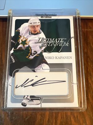 Niko Kapanen 2003-04 ITG Ultimate Memorabilia 4th Edition Auto #76 /135 Stars
