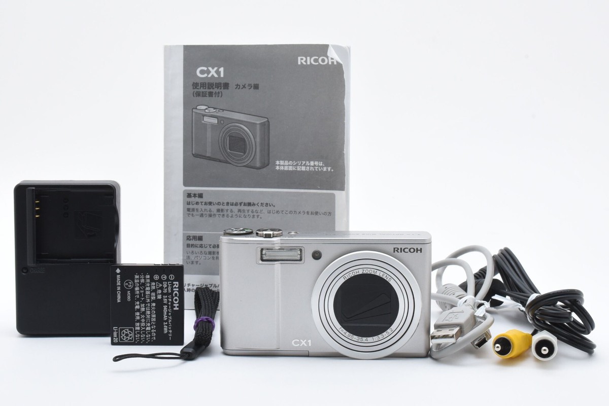 Exc++] RICOH CX1 Compact Digital Camera silver From Japan