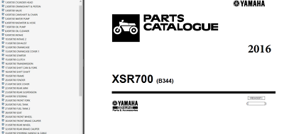 Yamaha XSR700 ( MTM690 - MTM660 ) 2016-2017 SERVICE ,Owner's