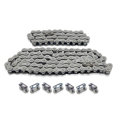 Chaîne Complète Avant Et Arrière #420 Pour Mini-moto Coleman CT200U, CT200U-EX, BT200X – 90 Et 42 Maillons