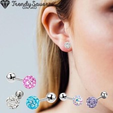 Cute Screw Stud Earrings For Women Teen Girls Child Kids Jewelry Surgical Steel 