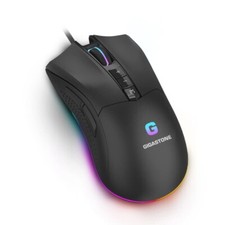 Gigastone Gaming Mouse PMW3389 Sensor Up to 16,000 DPI Adjus, Wired Gaming Mouse