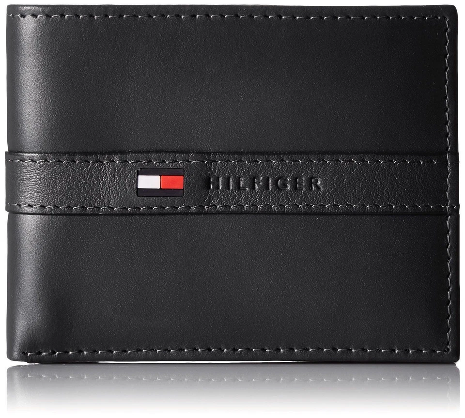Tommy Hilfiger Men's Premium Leather Credit Card ID Wallet Billfold 31TL22X062