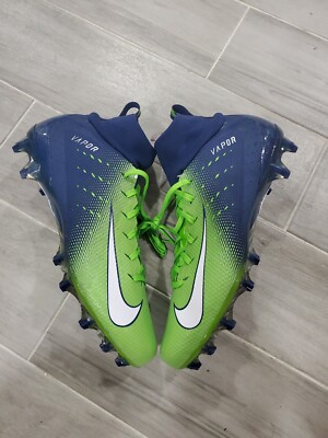 Nike Vapor Untouchable Pro 3 Football Cleats Seahawks Green Navy Nike Vapor Untouchable Pro 3 Cleats Seahawks Green Navy  main image 4