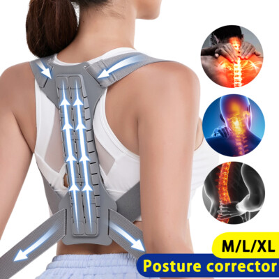 Posture Corrector Back Support Shoulder Brace Adjustable Belt Men Women Clavicle
