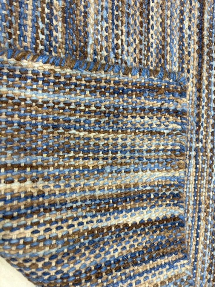 9X12 Grey handwoven Wool Flat Pile Wool Area Rug For Livingroom Bedroom Office - Image 2 of 4