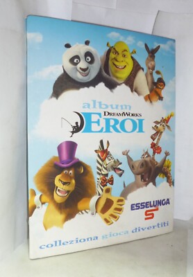 ALBUM CARDS Komplett - Album Helden Dreamworks - Esselunga - In Gutem Zustand