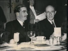 1939 Press Photo Anthony Eden, Lord Halifax at Foyle's Literary Luncheon, London