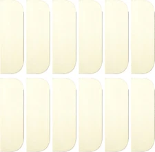 12PCS 3.5 Inch Hinge Repair Kit - Wooden Door Hole Cover & Filler Plates