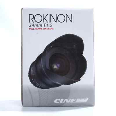 24mm ROKINON CINE DS WIDE ANGLE LENS for SONY E CAMERAS NEW in BOX 