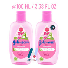2X 100ml JOHNSON'S Baby Cologne Soft Cool Long Lasting Fragrance Castor Oil