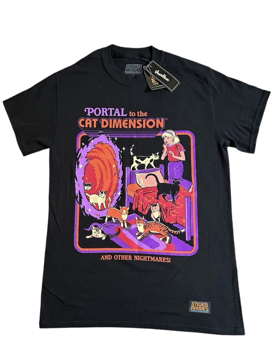 STEVEN RHODES T-Shirt Size SMALL Portal Cat Dimension And Other