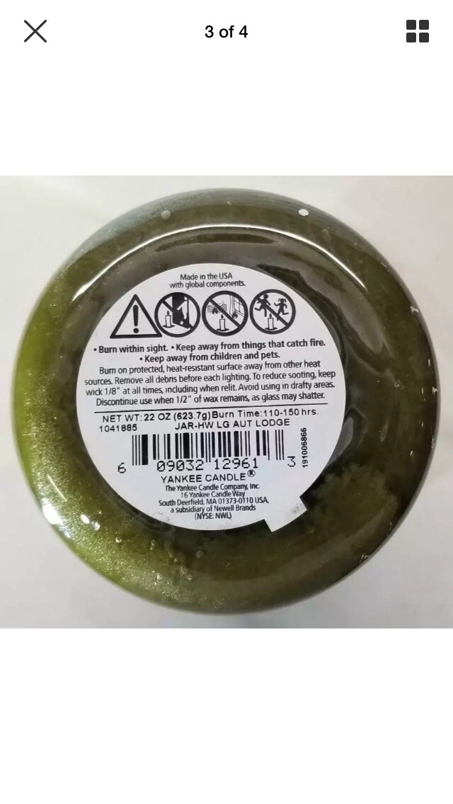 Yankee Candle AUTUMN LODGE 22 oz Lg Jar RETIRED RARE eBay