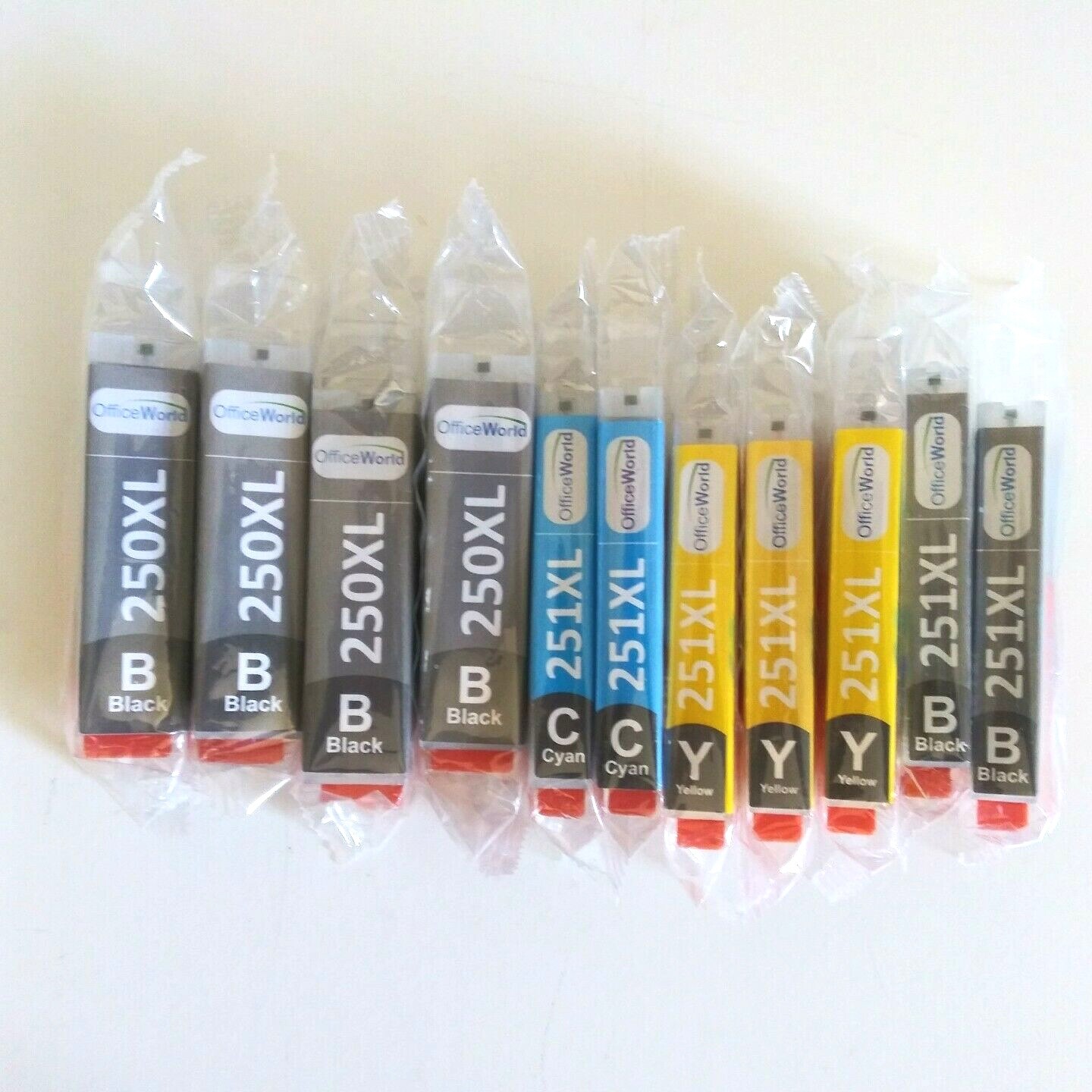 Office World Ink Cartridges Replacement Qty 11 250XL and 251XL New Exp
