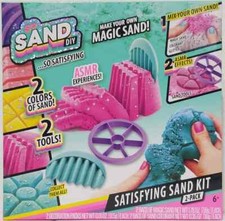 Kit de arena lunar hágalo usted mismo haz su propia arena azul y rosa paquete de 2 (LOC 404-S-2)