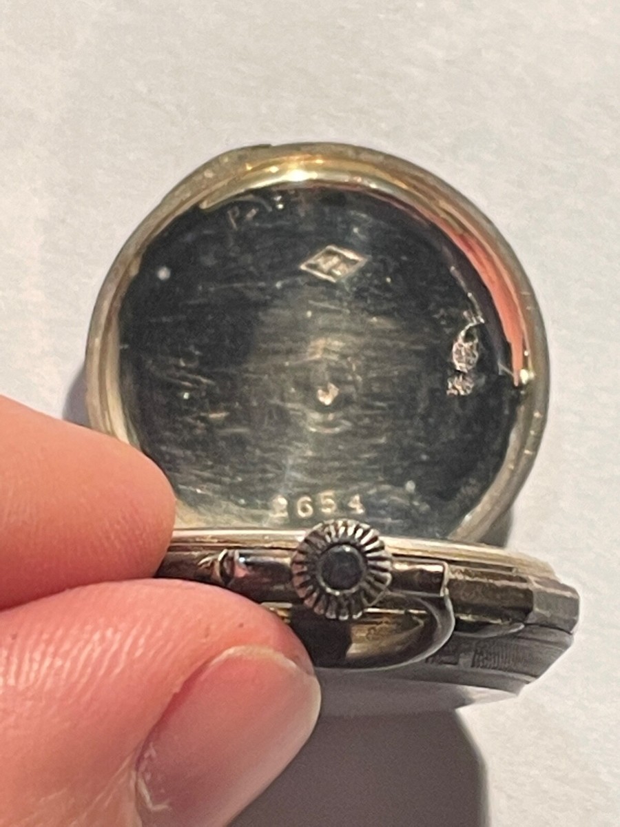 Ancienne Montre Gousset En Argent Massif à Restaurer Ou Pour Pièces - Modèle Vintage