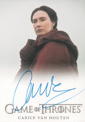 Game of Thrones Iron Anniversary 1, Carice Van Houten Full Bleed Autograph Card