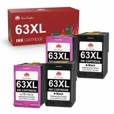 63 XL Ink for HP 63XL OfficeJet 3830 5258 5255 4650 5222 5232 3834 5258 Printer