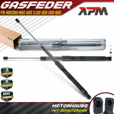 2x Gasfeder Motorhaube Dämpfer 584mm 280N Mit Schutzrohr für Mercedes- W203 S203