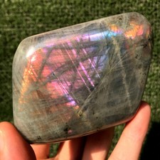 340G Natural Purple Labradorite Crystal Specimen Freeform Energy Healing Reiki