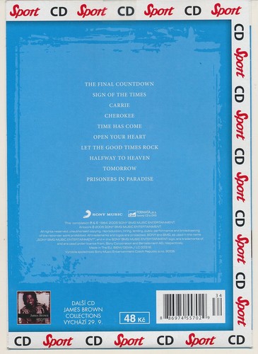 Europe final countdown 1984 2009 A5 Cardboard Sleeve Czech Republic CD New - Picture 2 of 4