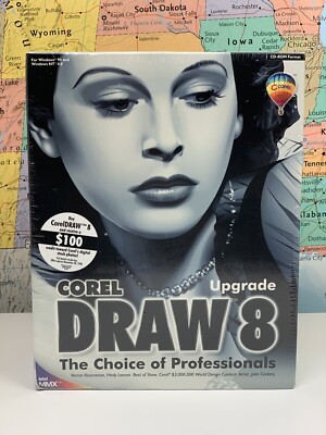 SHIPS SAME DAY Corel Draw 8 The Choice Of Professionals Intel MMX Big Box RARE