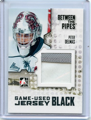 2009-10 Between The Pipes Trikots schwarz #M-07 Peter Delmas