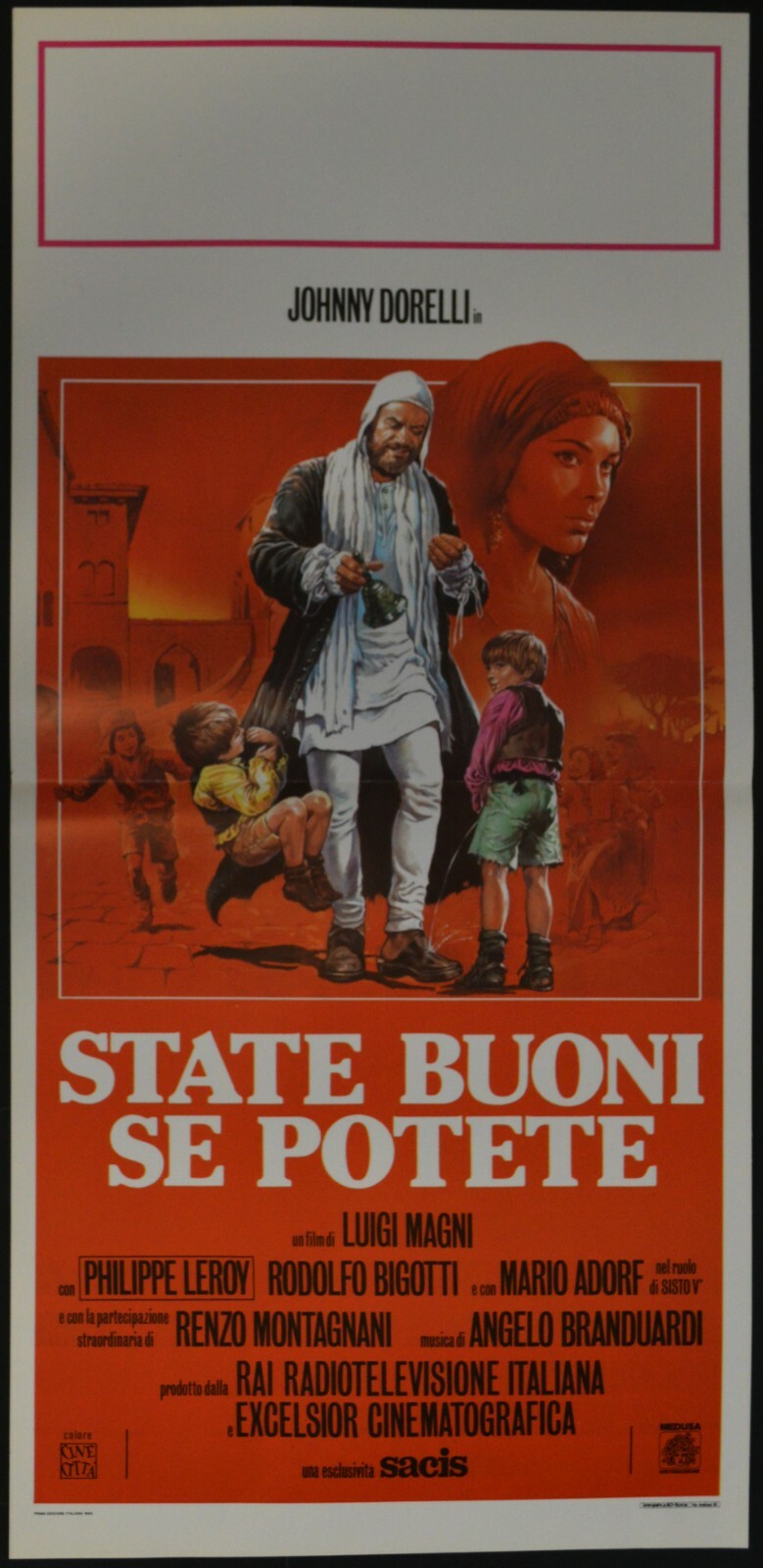 Locandina originale film State buoni se potete (1983) - Regia di Luigi Magni