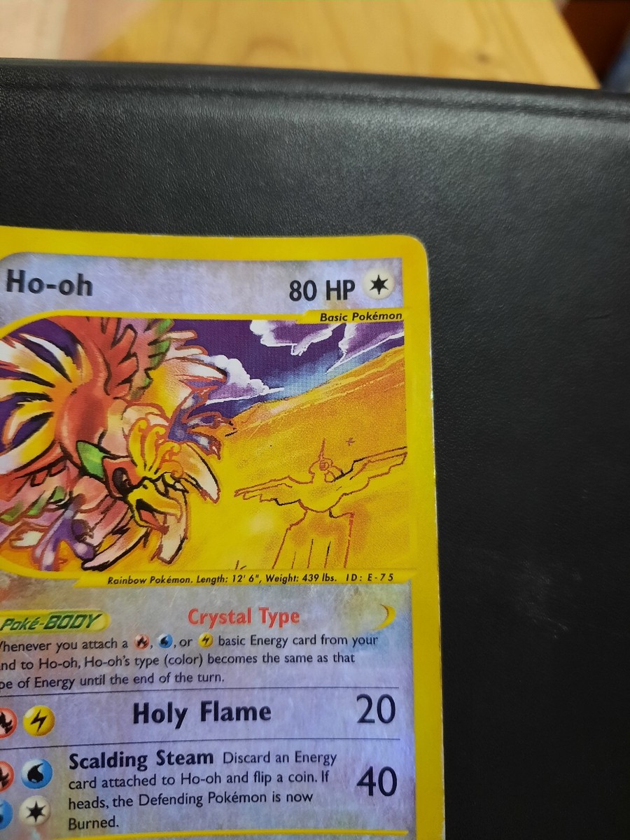 Ho-Oh Skyridge Crystal 149/144 Holo Reverse Pokemon Card Eng