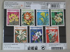 0036 Steckkarte mit Briefmarken „Kambodscha“- Gebiet Pflanzen-Natur