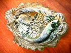 "SEACOAST" PIN TRAY 5 3/8" X 4" MINT, HELIOS GREEN, "RARE COLOR" FOR MILLERSBURG