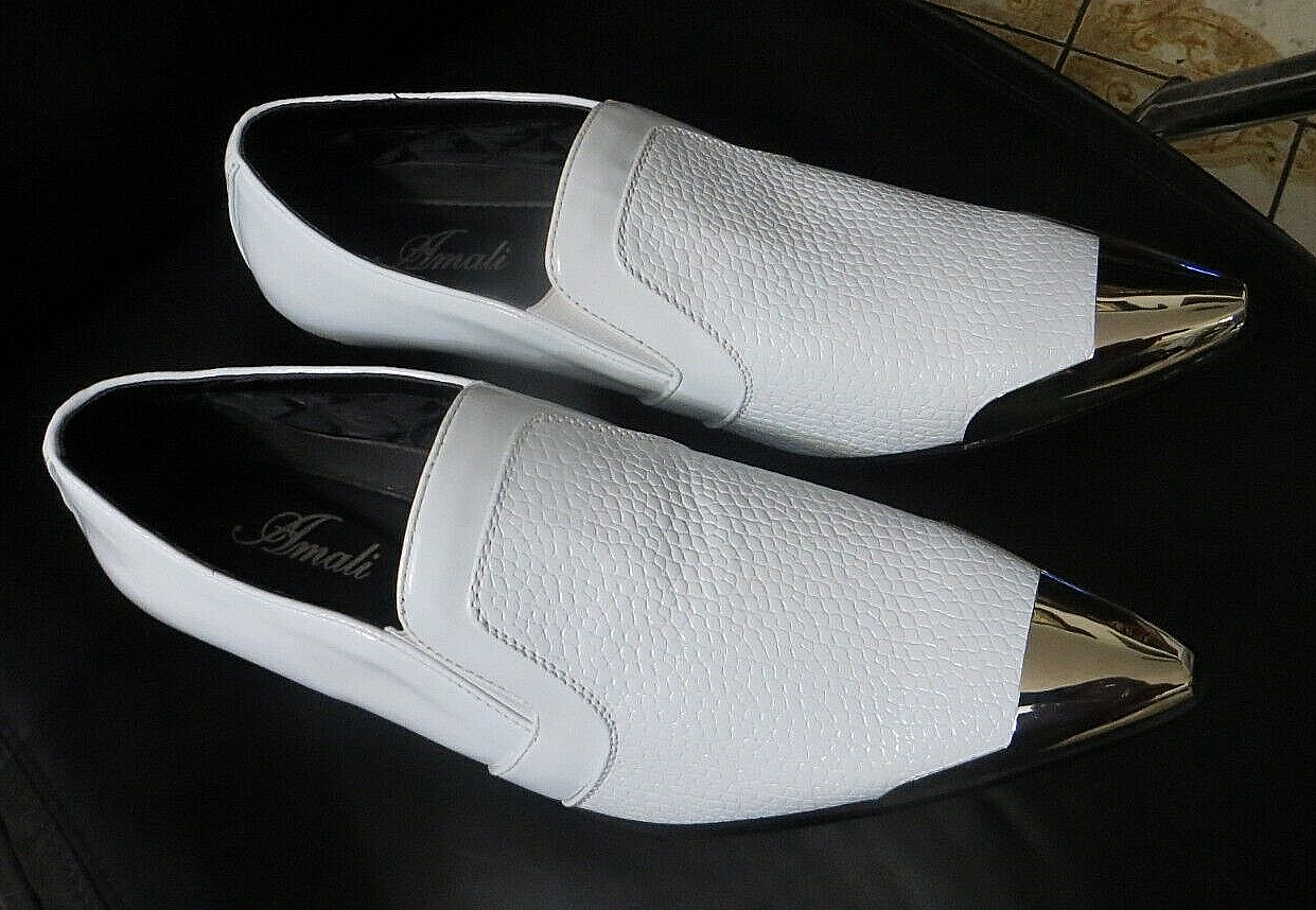 Men's Dress Shoes, Exotic Patent Loafers for Men, Dress Shoes with