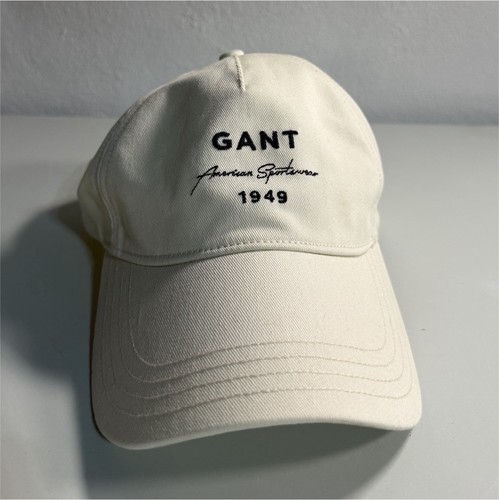 GANT Cream Solid Adjustable Men's Baseball Cap Hat One Size Fits Most