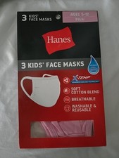 Hanes Kids Pink Cloth Mask